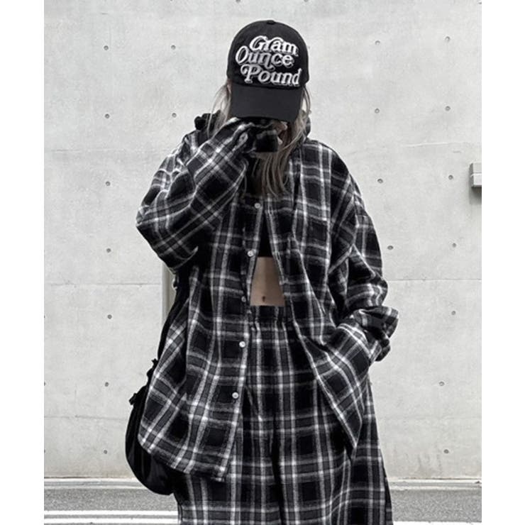 Loose Check Hoodie Shirt | ENAF | 詳細画像15 