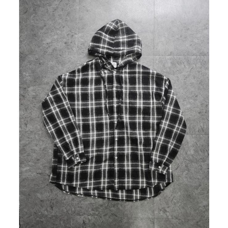 Loose Check Hoodie Shirt | ENAF | 詳細画像18 