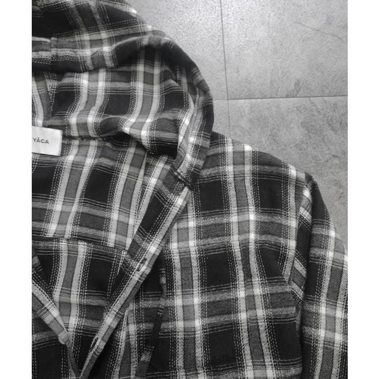 Loose Check Hoodie Shirt | ENAF | 詳細画像21 