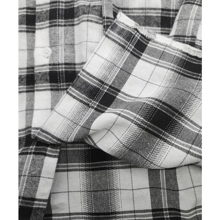 Loose Check Hoodie Shirt | ENAF | 詳細画像22 