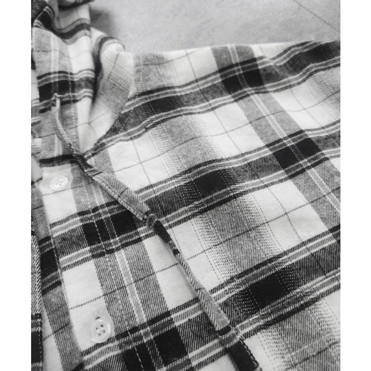Loose Check Hoodie Shirt | ENAF | 詳細画像23 