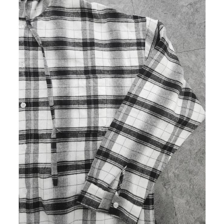 Loose Check Hoodie Shirt | ENAF | 詳細画像24 