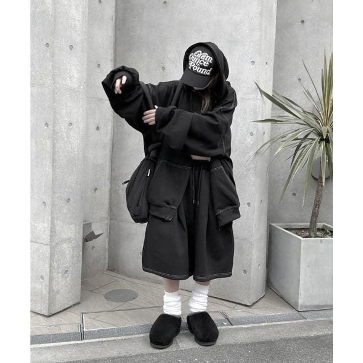 Out Stitch Over Zip Parka | ENAF | 詳細画像11 