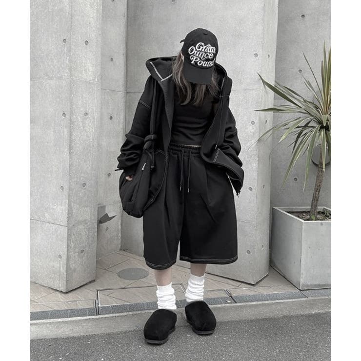 Out Stitch Over Zip Parka | ENAF | 詳細画像4 