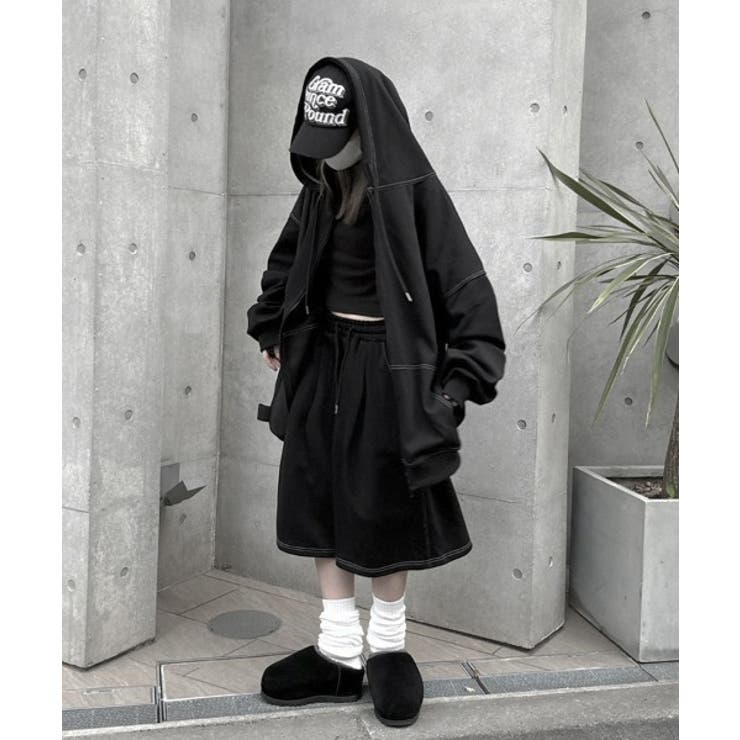 Out Stitch Over Zip Parka | ENAF | 詳細画像7 