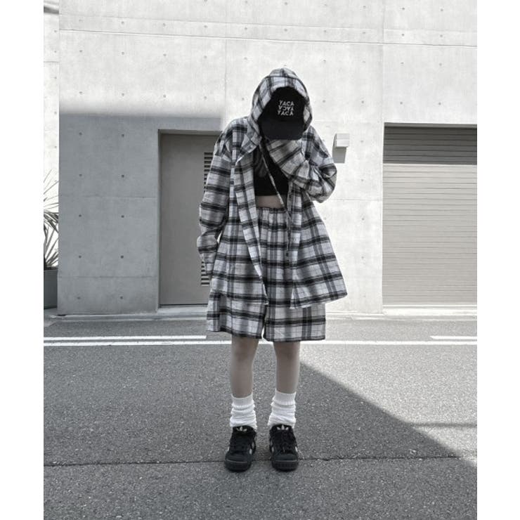 Loose Check Half Pants | ENAF | 詳細画像4 