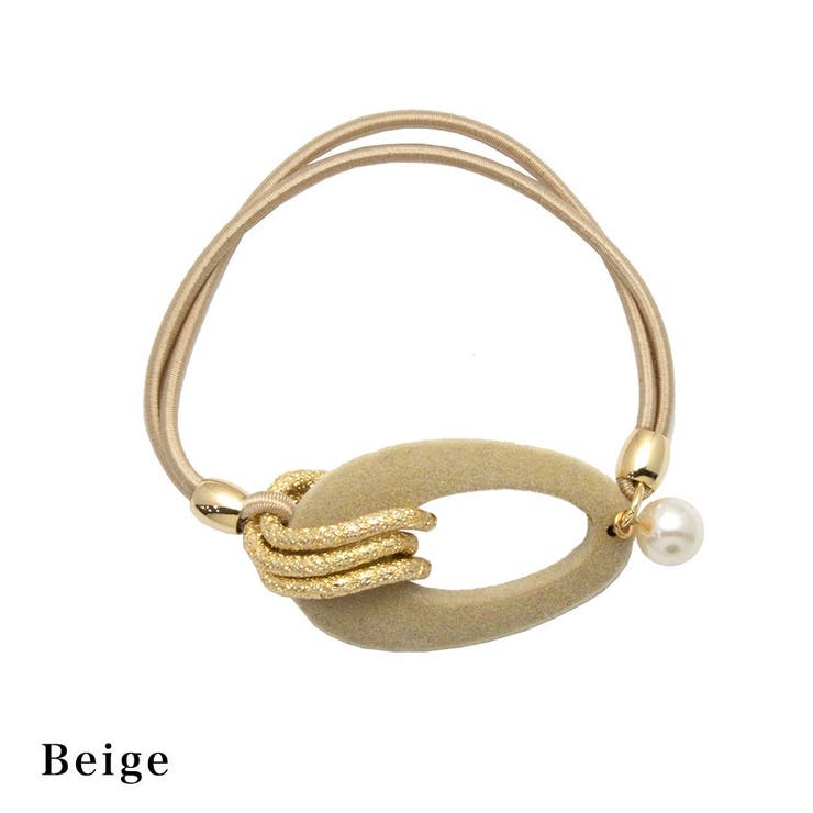 スエードリングパールヘアゴム | enjoueel  | 詳細画像3 