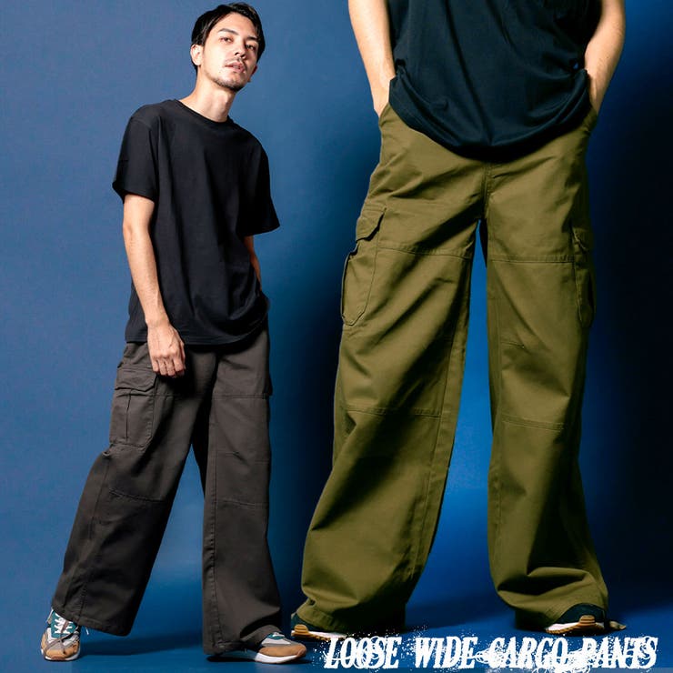 ルーズワイドカーゴパンツ ワイドパンツ カーゴパンツ [品番：NFLM0000190]｜ENJOUEMEN（エンジョウメン）のメンズファッション通販｜SHOPLIST（ショップリスト）