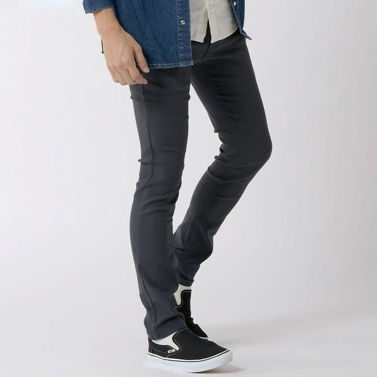 チャコール | ウルトラストレッチロングスキニーパンツ メンズ レディース | ENJOUEMEN
