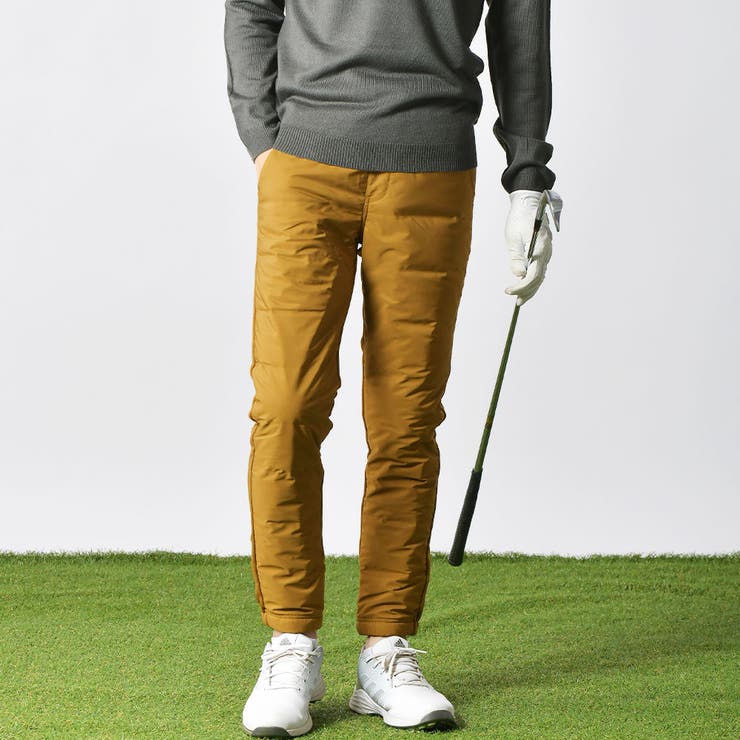 ベージュ | シームレスダウンパンツ ダウンジョガーパンツ シャーリング | ENJOUEMEN