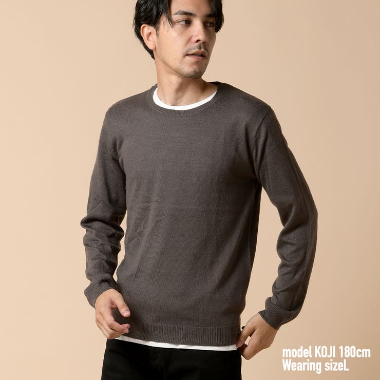クルーネックセーター メンズ クルーネック | ENJOUEMEN | 詳細画像24 