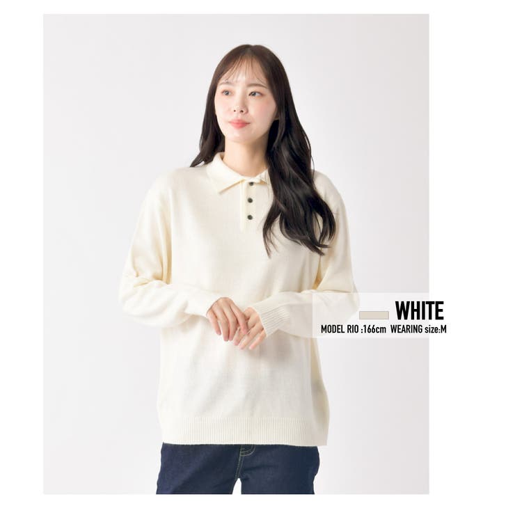 カシミヤタッチポロシャツ | ENJOUEMEN | 詳細画像18 