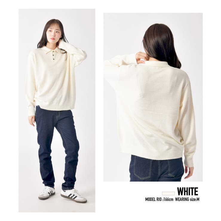 カシミヤタッチポロシャツ | ENJOUEMEN | 詳細画像19 