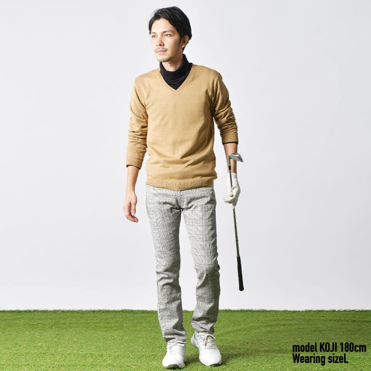 チェックパンツ メンズ ベージュチェック | ENJOUEMEN | 詳細画像30 