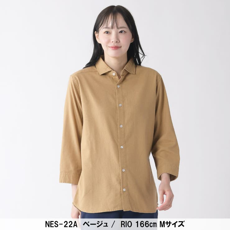 リネンレーヨン七分袖シャツ | ENJOUEMEN | 詳細画像12 