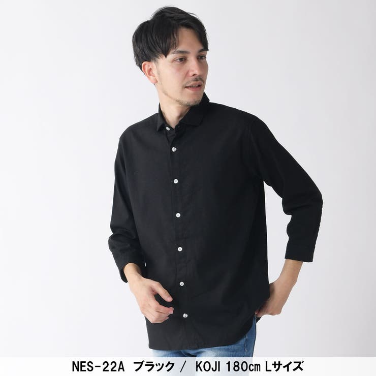 リネンレーヨン七分袖シャツ | ENJOUEMEN | 詳細画像14 
