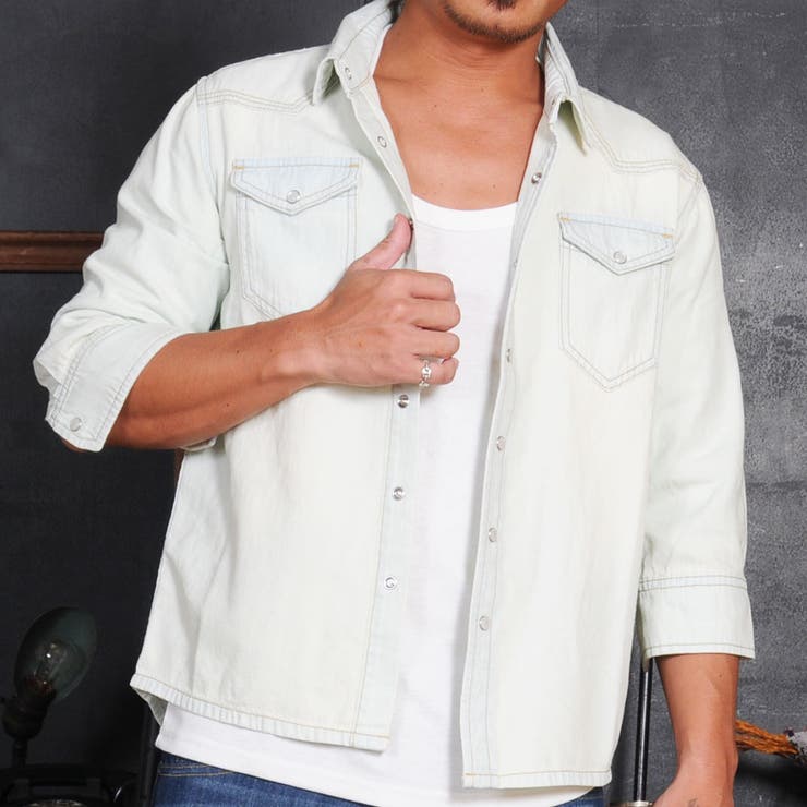 デニムシャツ メンズ デニム 品番 Nflm Enjouemen エンジョウメン のメンズ ファッション通販 Shoplist ショップリスト