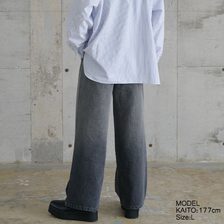 【OFTAS】グラデーションデニムパンツ | ENJOUEMEN | 詳細画像4 