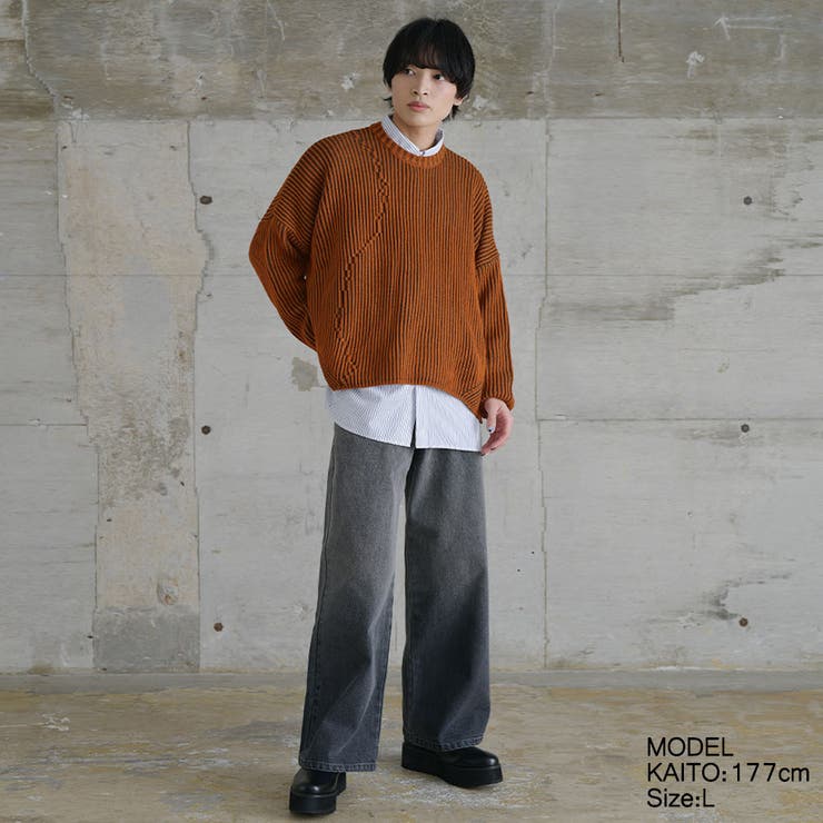 OFTAS】グラデーションデニムパンツ[品番:NFLM0000305 OFTAS】グラデーションデニムパンツ[品番:NFLM0000305