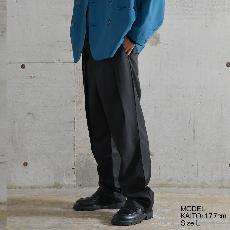 PEOPLESTYLEタックカーゴパンツ 変形シルエット スラックス 無地 SEQUENZ 90s UTILITY CARGO SWEAT PANTS / ロゴ 刺繍 カーゴ