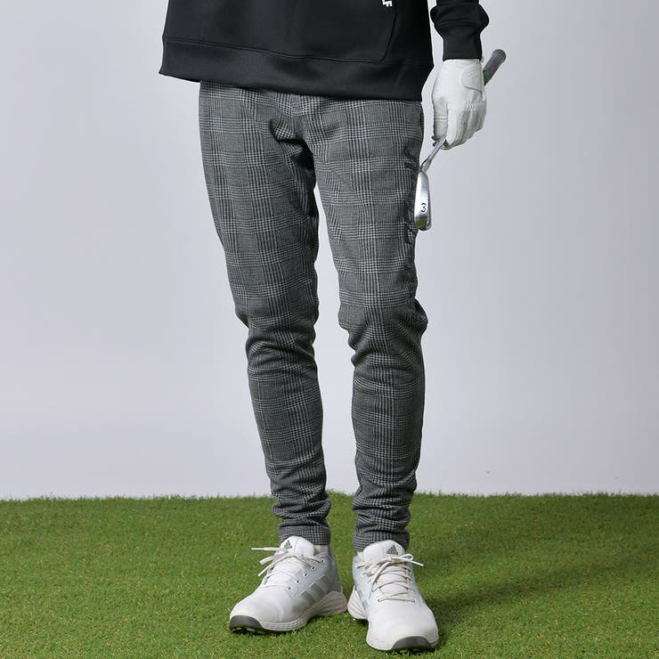 美品 GOLFINO メンズゴルフパンツ W86 ゴルフィーノ 紺色