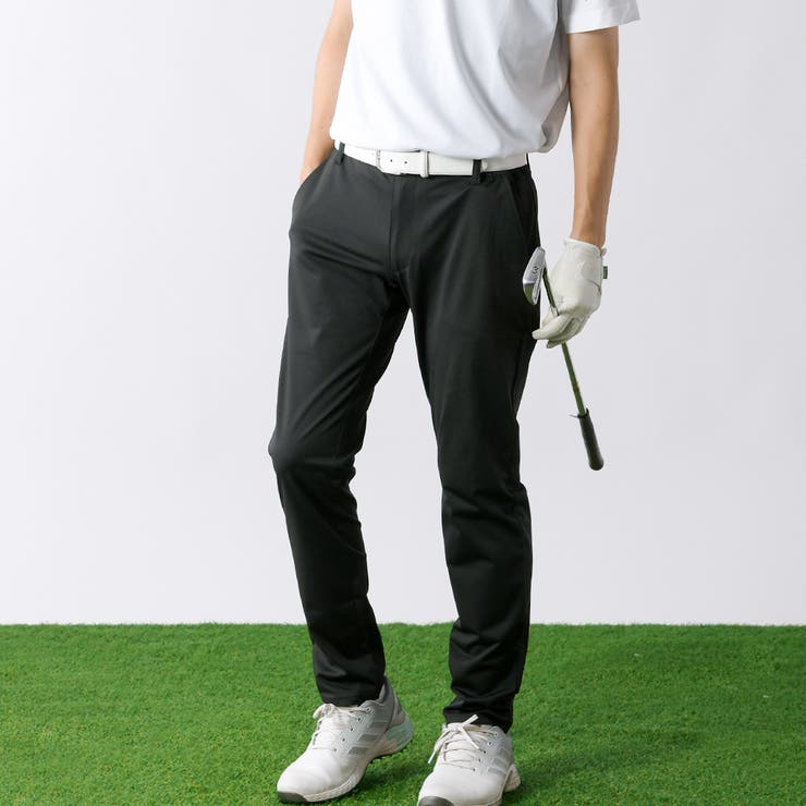 ブラック | 撥水加工ウルトラストレッチゴルフパンツ | ENJOUEMEN