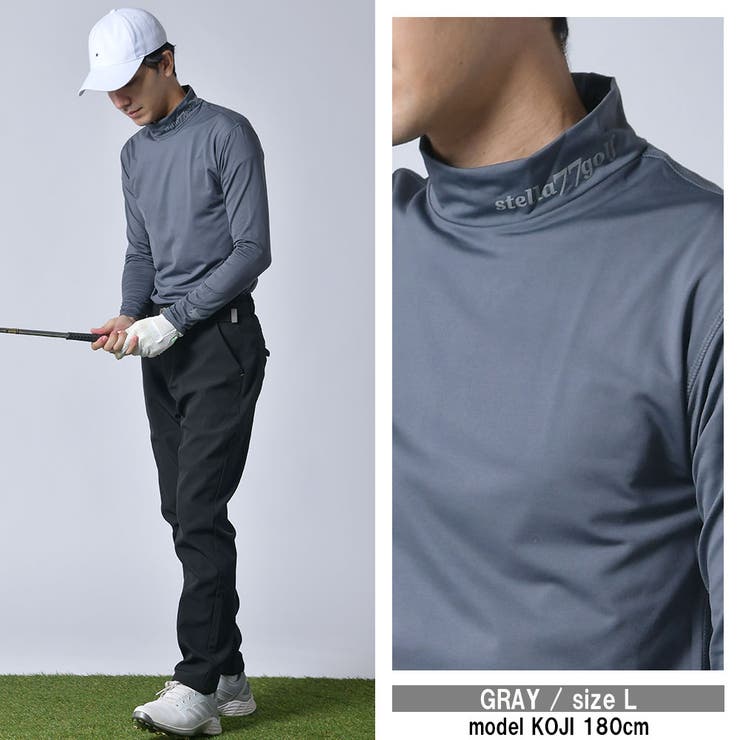 STLLA77GOLF】あったか裏起毛ハイネックゴルフインナー[品番