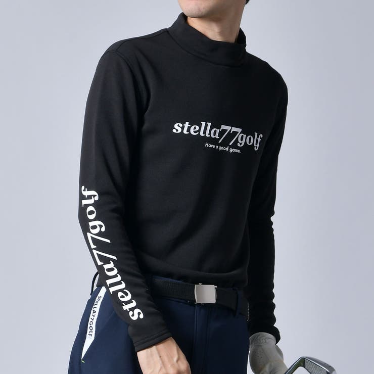 ブラック | 【 STELLA77GOLF 】裏起毛ゴルフハイネックインナー | ENJOUEMEN