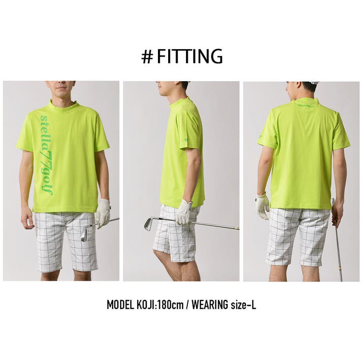 STELLA77GOLF】速乾モックネックTシャツ[品番：NFLM0000303