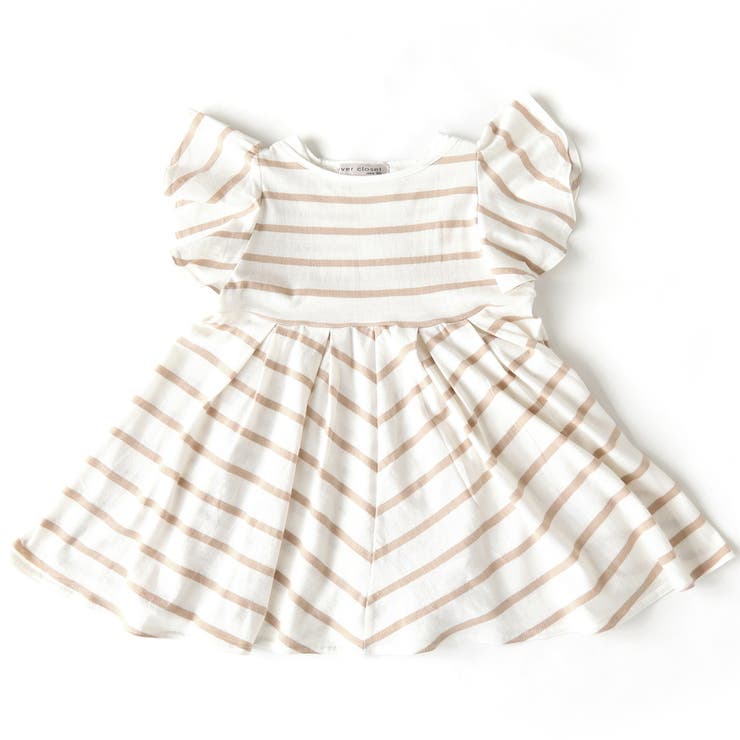 ベージュボーダー | 子供服 女の子 夏服 | ever closet