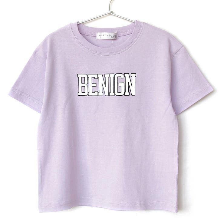 B.パープル | ＼プリント半袖Tシャツ 子供服 女の子 | ever closet