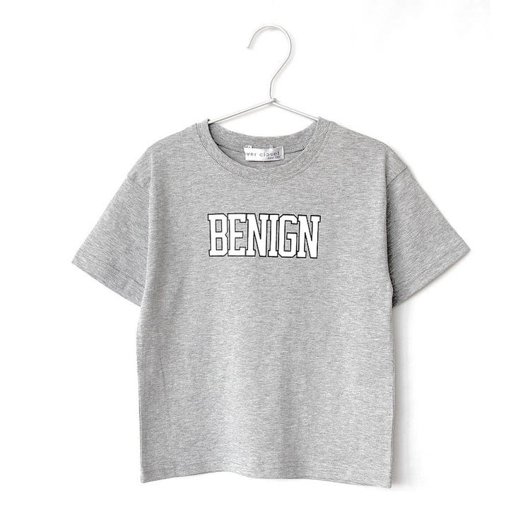B.トップグレー | ＼プリント半袖Tシャツ 子供服 女の子 | ever closet