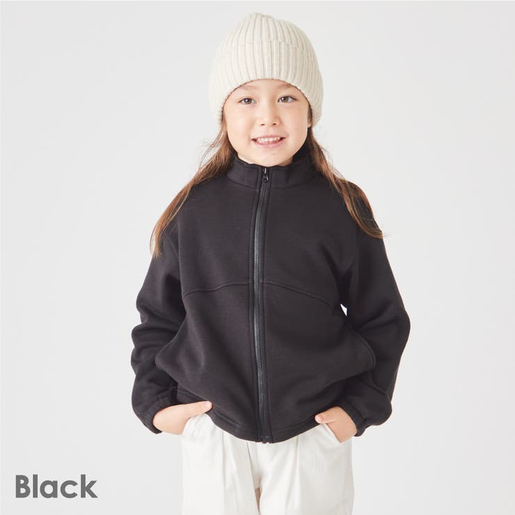 ブラック | 裏起毛 ブルゾン キッズ | ever closet