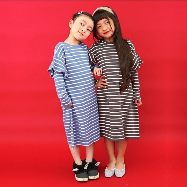 ボーダーロングワンピース 子供服 Evercloset 品番 Mrhk Ever Closet エバークローゼット のキッズファッション通販 Shoplist ショップリスト