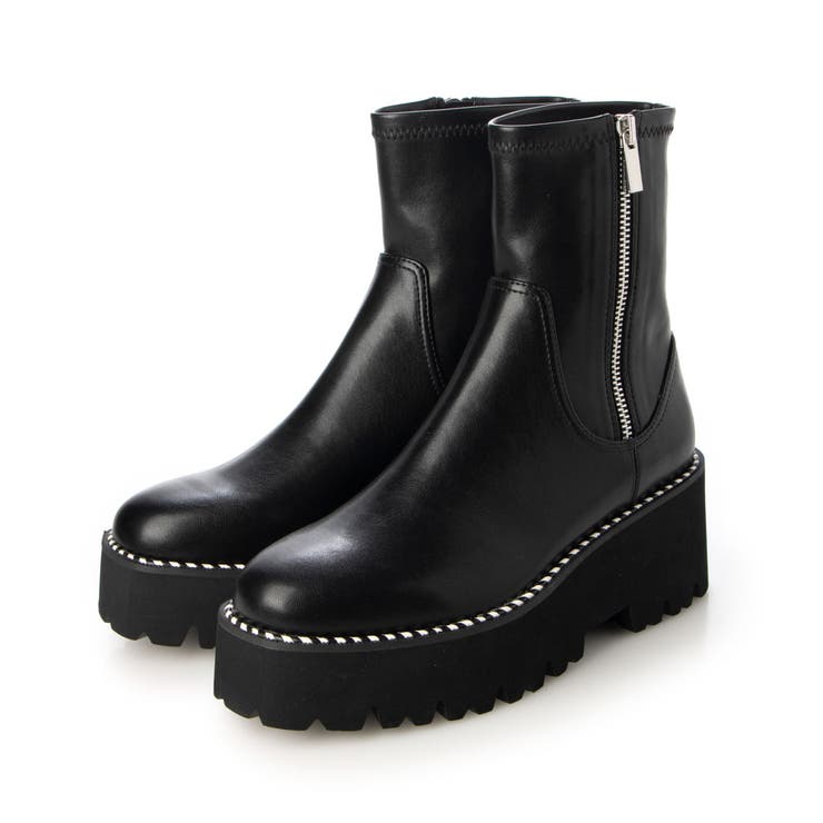 BLC(ブラックコンビ) | 厚底サイドジップストレッチブーツ | EVOL