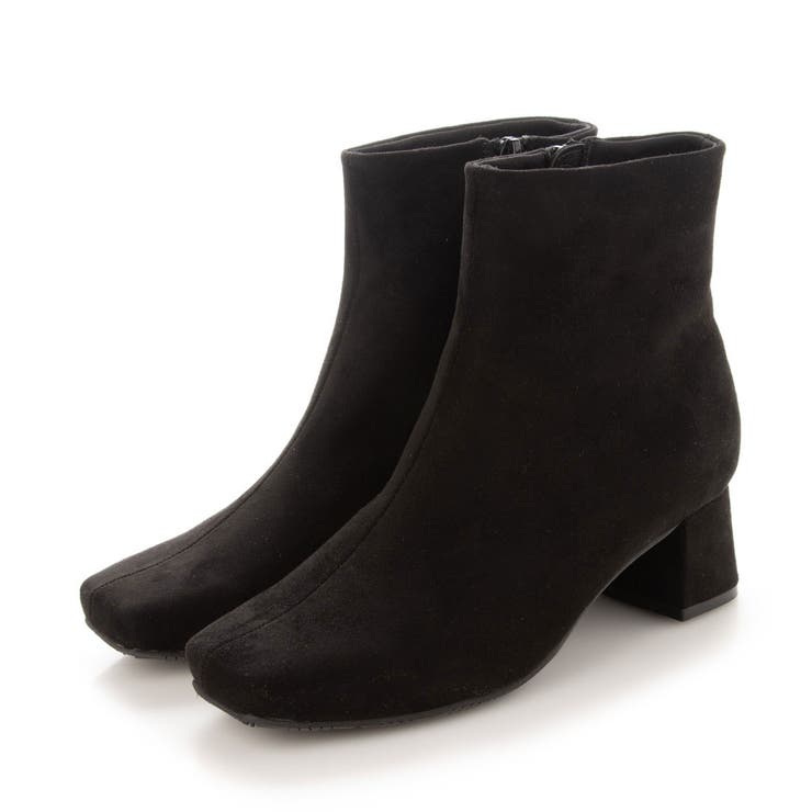 BLS(ブラックスエード) | ソフトスクエアショートブーツ | EVOL