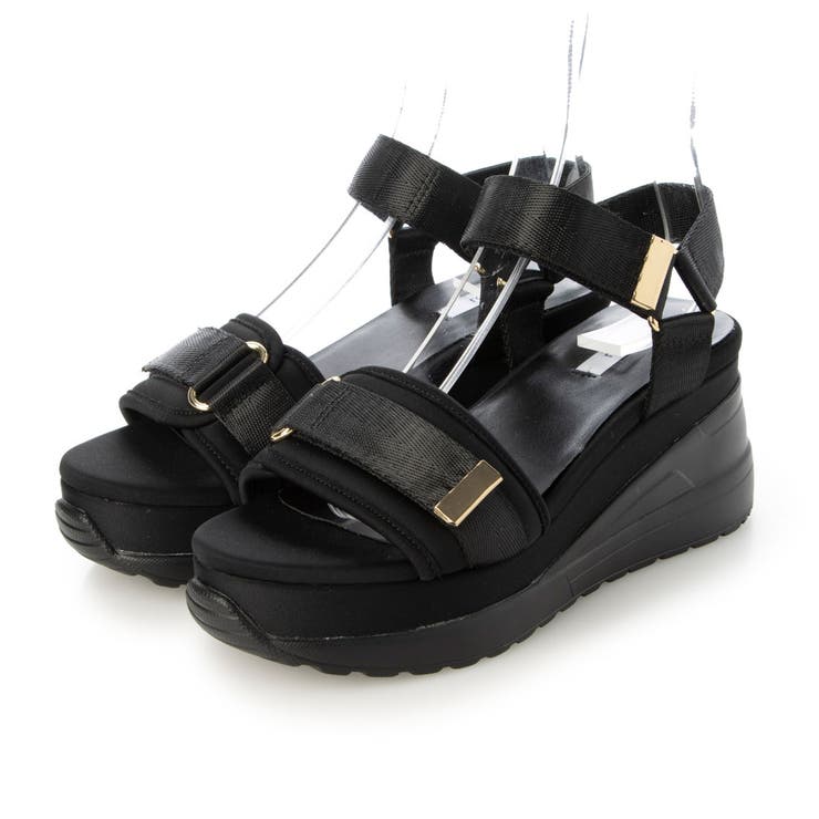 BL(ブラック) | ベルトスタイルアップサンダル | EVOL