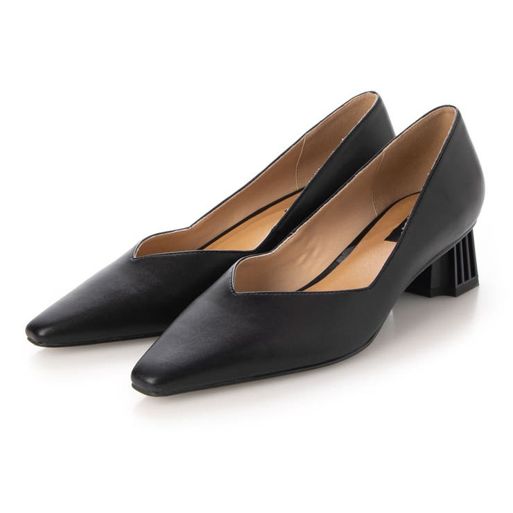 EVOL パンプス EVOL】リボンセパレートストラップパンプス BX23814