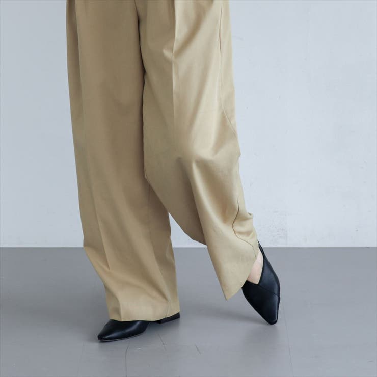 Vカットポインテッドスタックヒールパンプス | EVOL | 詳細画像8 