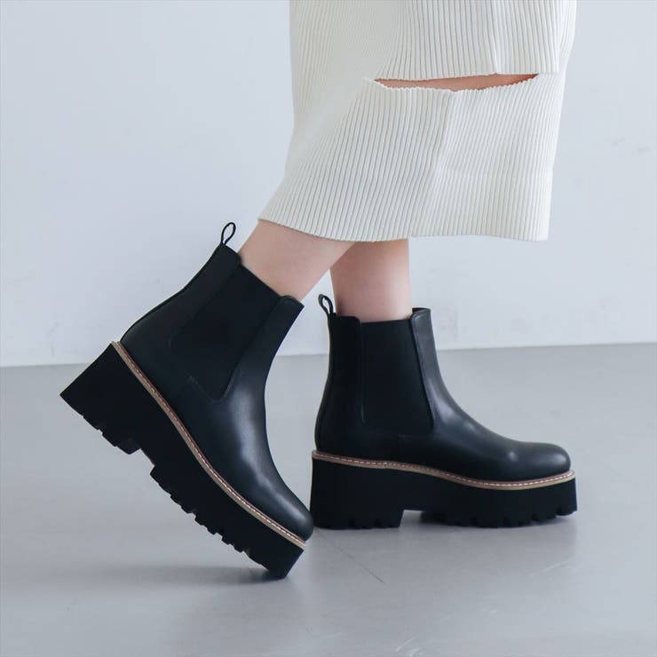 厚底トラックソールサイドゴアブーツ | EVOL | 詳細画像1 