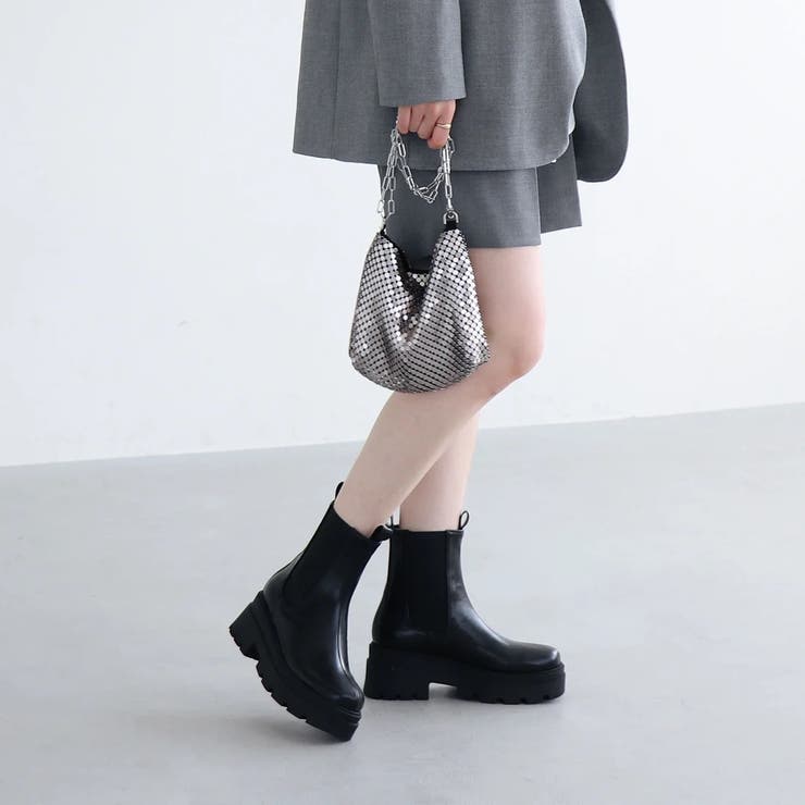 2段ソール厚底サイドゴアブーツ | EVOL | 詳細画像20 