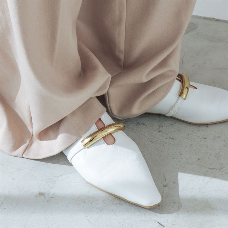 【軽量・柔らかい】ゴールドモチーフスクエアパンプス | EVOL | 詳細画像13 