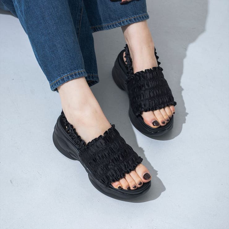 【XS-LLサイズ展開・軽量】フリルスポーツサンダル | EVOL | 詳細画像13 