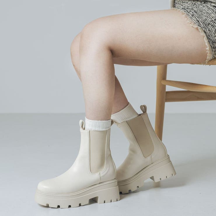 2段ソール厚底サイドゴアブーツ | EVOL | 詳細画像18 