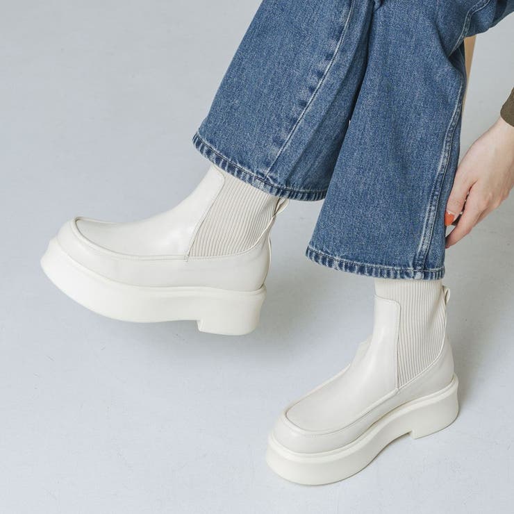 軽量ニット厚底ブーツ | EVOL | 詳細画像12 