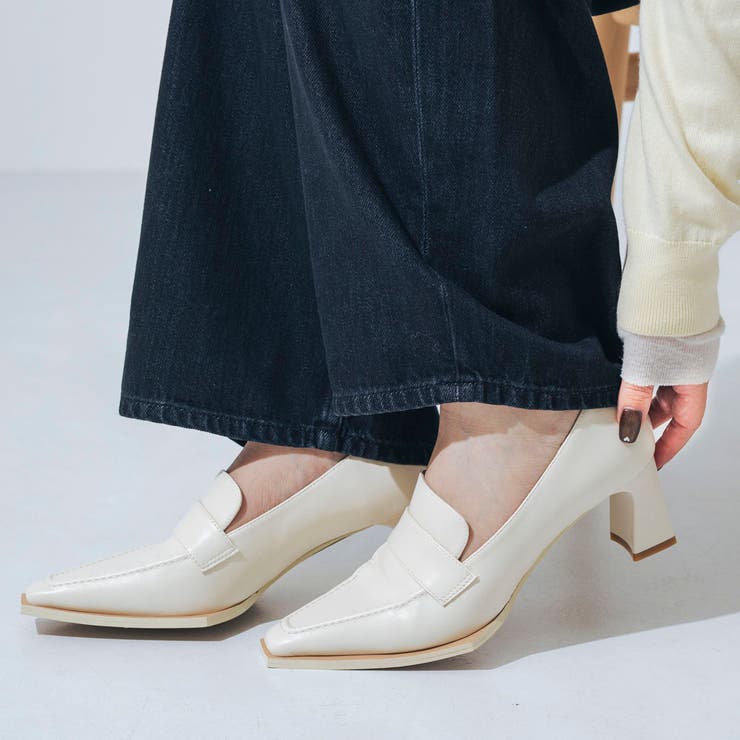 【ふかふか・クッション入り】6cmヒールローファー | EVOL | 詳細画像5 