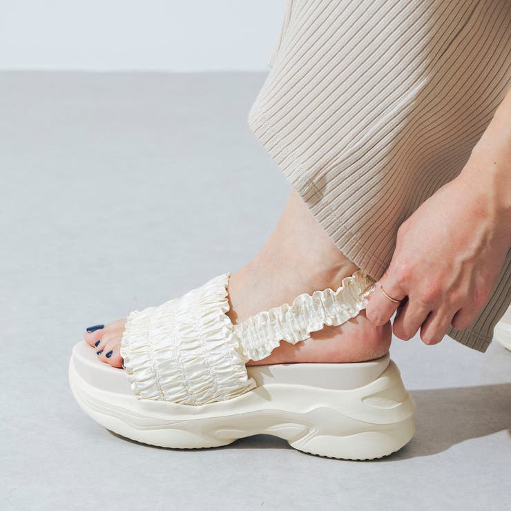 【XS-LLサイズ展開・軽量】フリルスポーツサンダル | EVOL | 詳細画像15 