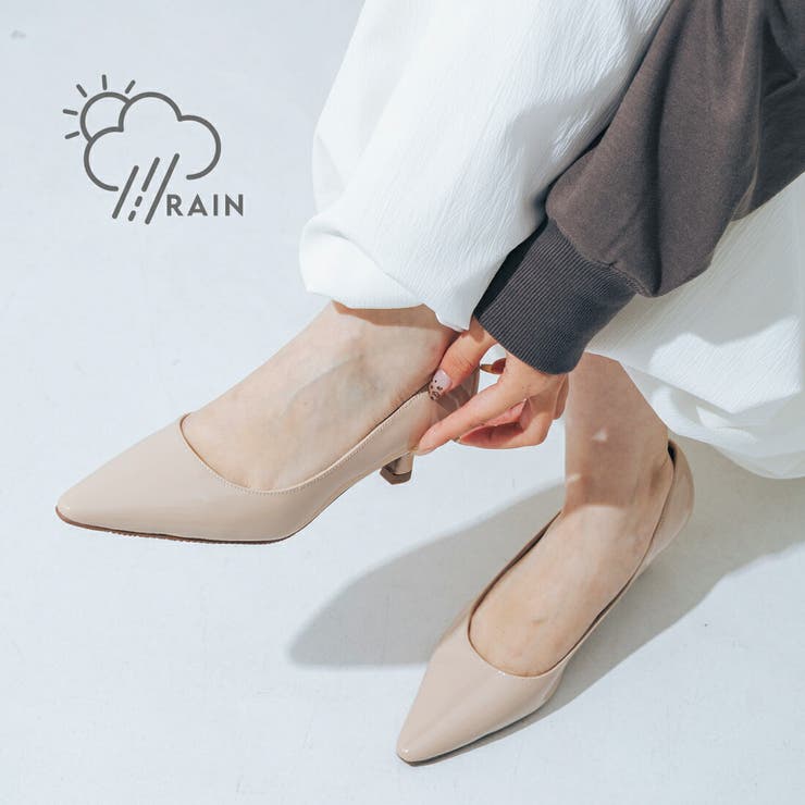 【晴雨兼用・オケージョン】ポインテッド5cmパンプス | EVOL | 詳細画像13 