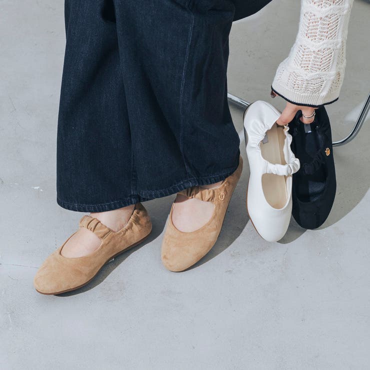 【軽量・柔らかい】ラウンドギャザーメリージェーンスニーカー | EVOL | 詳細画像1 