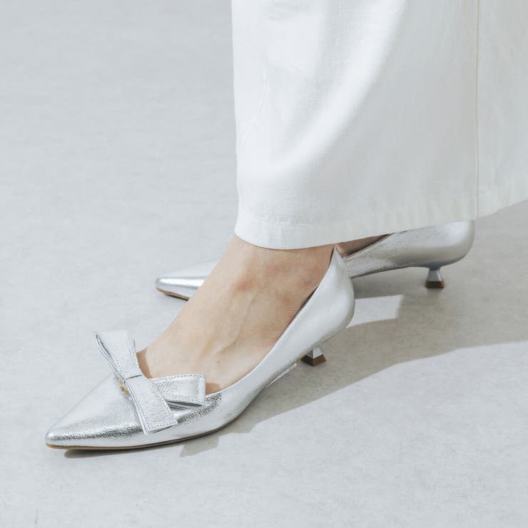 【ふかふか・リボン取り外し可】2WAYリボンポインテッド3.5cmパンプス | EVOL | 詳細画像11 